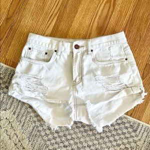 Billabong white shorts